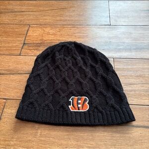 Cincinnati Bengals Black Knit Beanie NFL Football One Size Burrow Chase Higgins